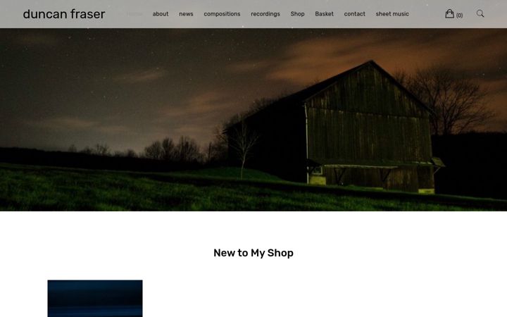 Screenshot of duncanfrasercomposer.com