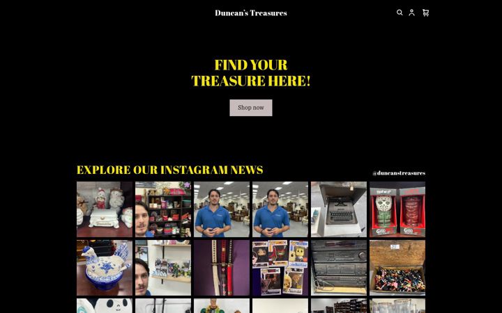 Screenshot of duncans-treasures.com