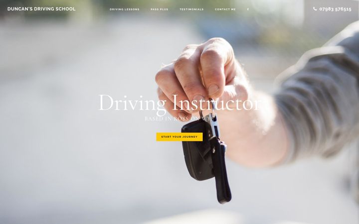 Screenshot stránky duncansdrivingschool.co.uk