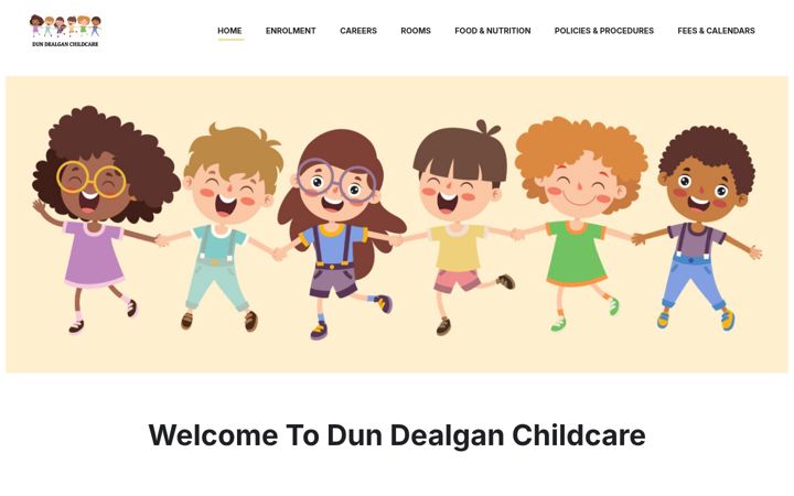 Screenshot ta' dundealganchildcare.ie