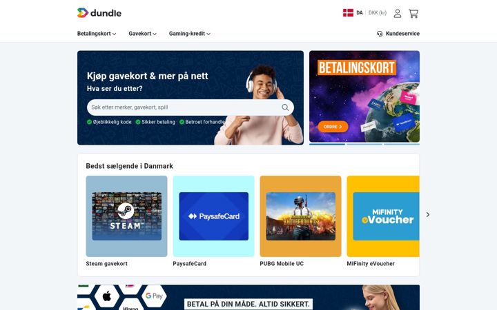 Screenshot ta' dundle.com