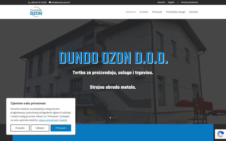 Screenshot of dundo-ozon.hr