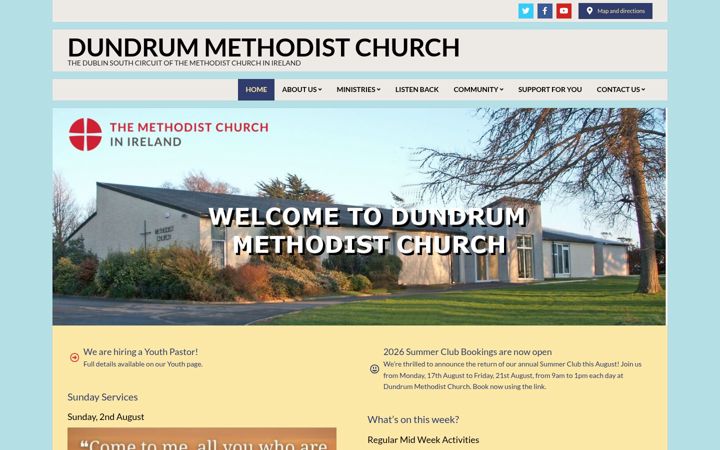 Screenshot ta' dundrummethodist.ie
