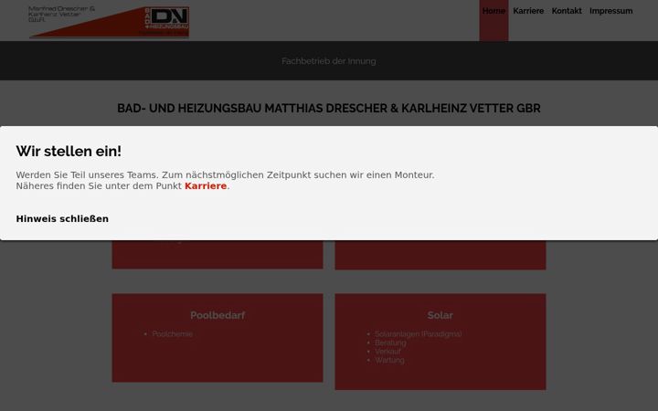Screenshot of dundv.de