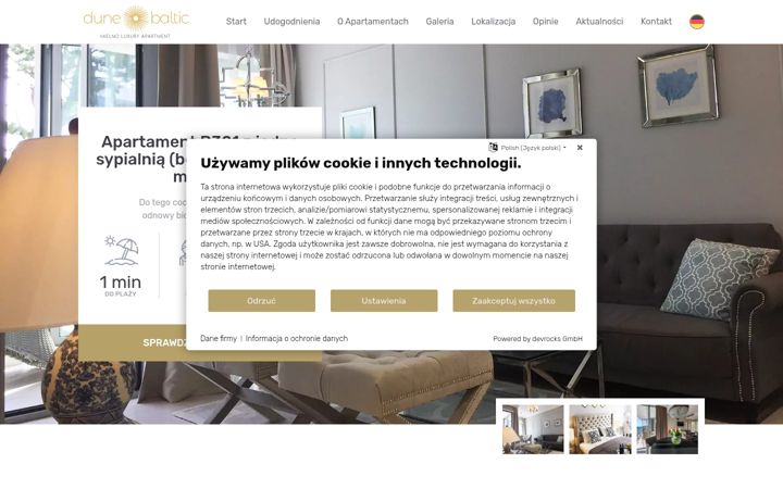 Screenshot of dunebaltic.com