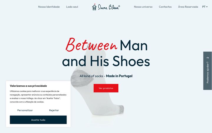 Screenshot of dunebleue.com