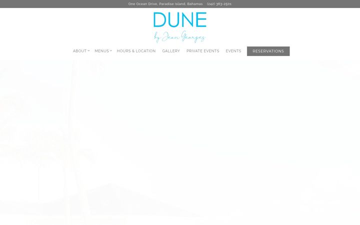 Screenshot of dunebyjeangeorges.com