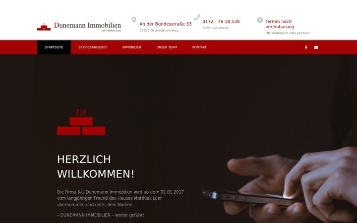 Screenshot of dunemann.de