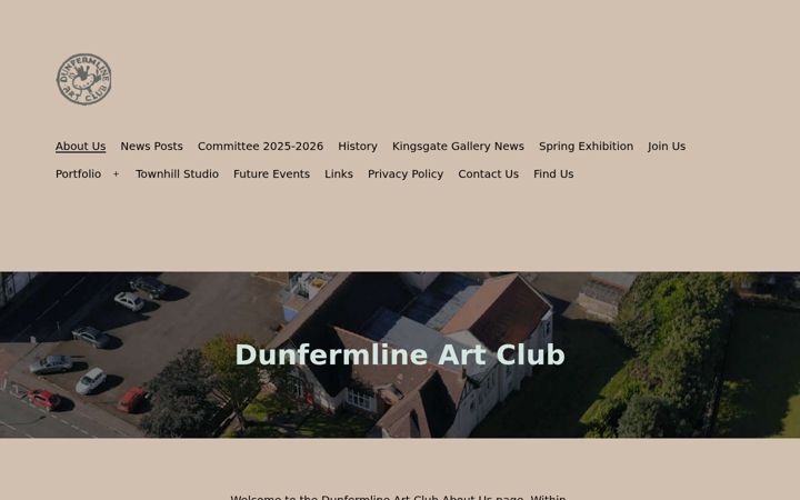 Screenshot di dunfermlineartclub.co.uk