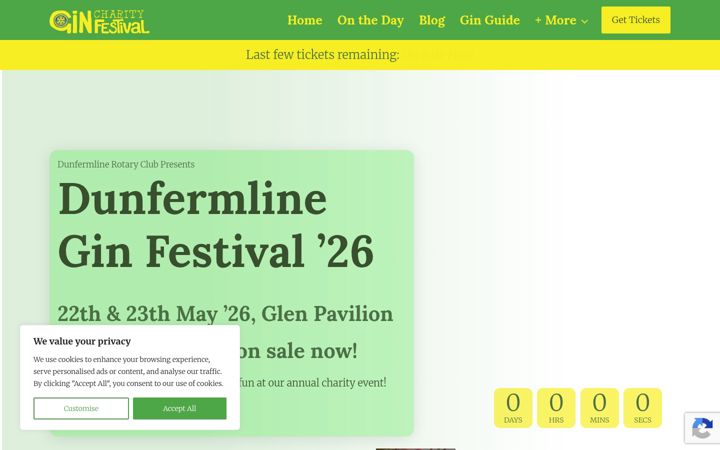 Screenshot di dunfermlineginfestival.co.uk