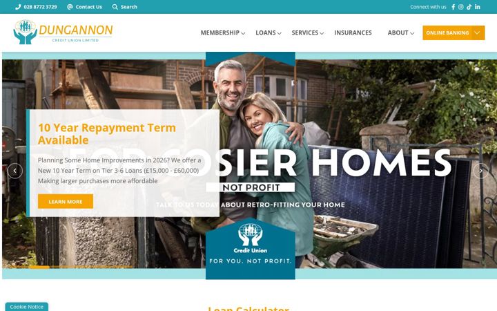 Screenshot of dungannoncu.com
