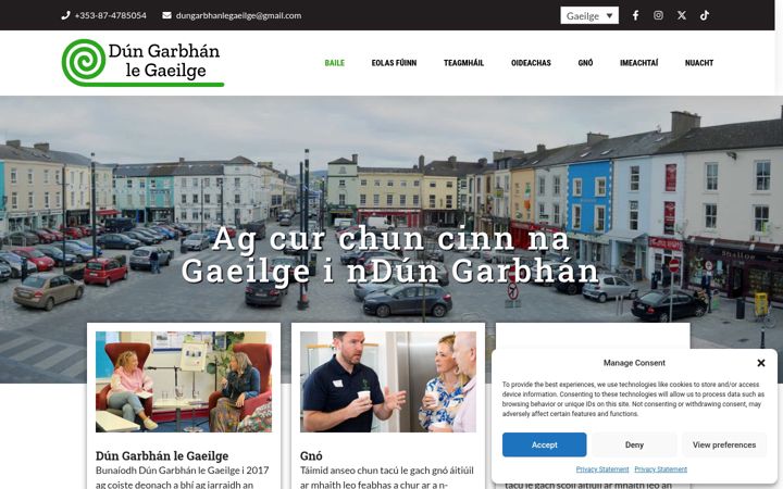 Screenshot ta' dungarbhan.ie