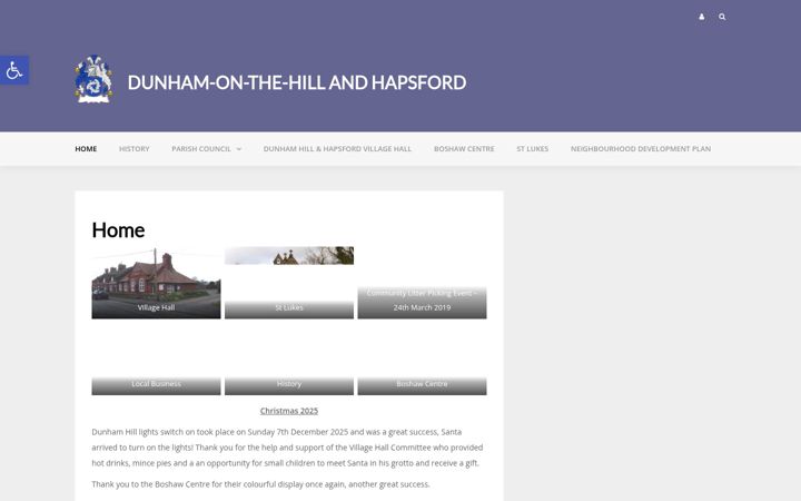 Screenshot di dunhamhillandhapsford.co.uk