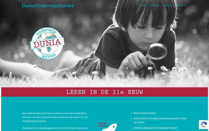 Ekrano kopija dunia-onderwijs.nl