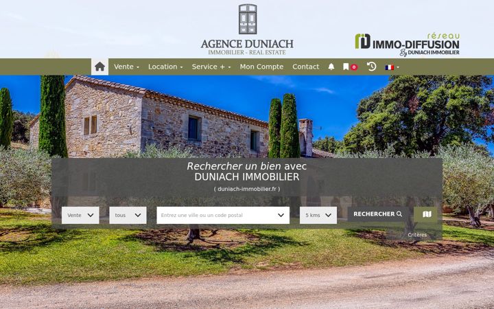 Screenshot of duniach-immobilier.fr