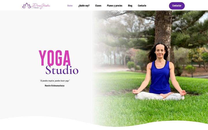 Screenshot of duniagonzalezyoga.com