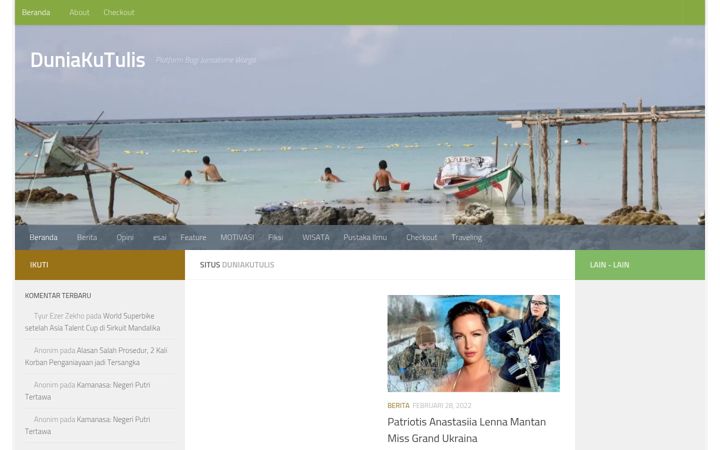 Screenshot of duniakutulis.com