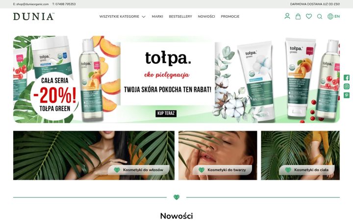 Screenshot of duniaorganic.com