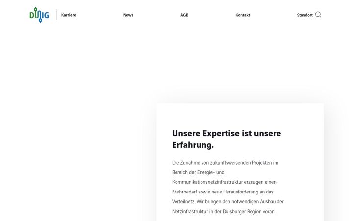 Screenshot of dunig.de