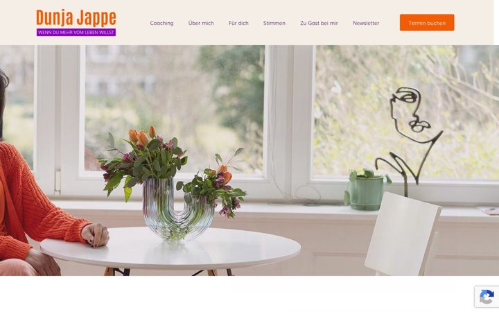 Screenshot of dunja-jappe.de