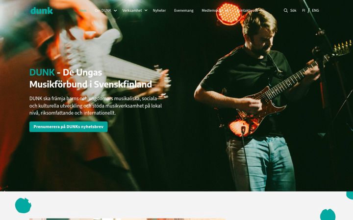 Screenshot di dunk.fi