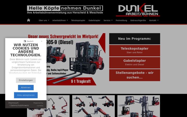 Screenshot of dunkel-autokran.de
