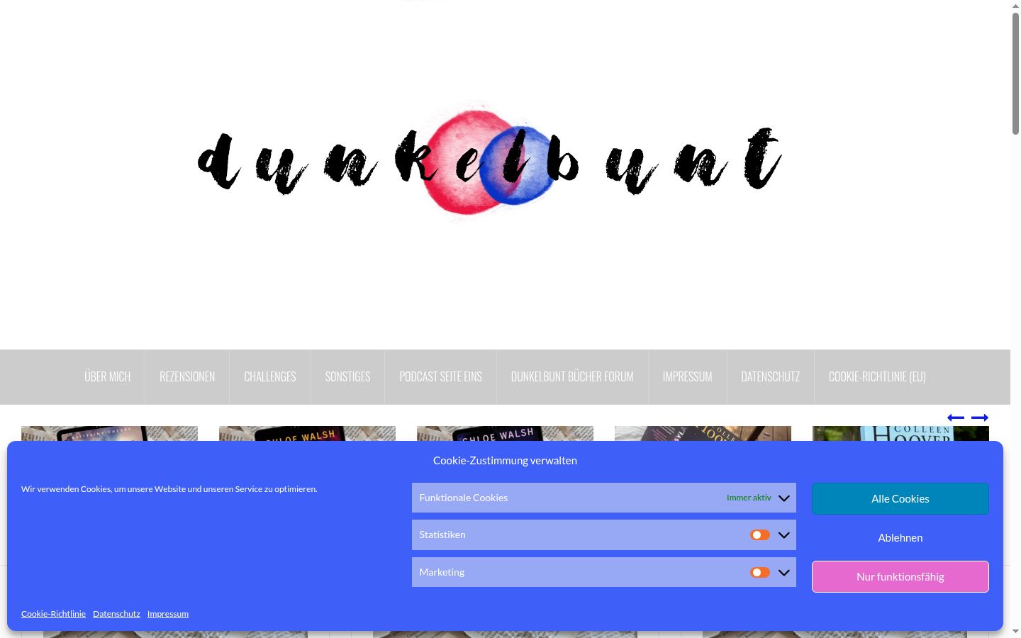 Screenshot tal-banner tal-kunsens muri qabel kwalunkwe interazzjoni