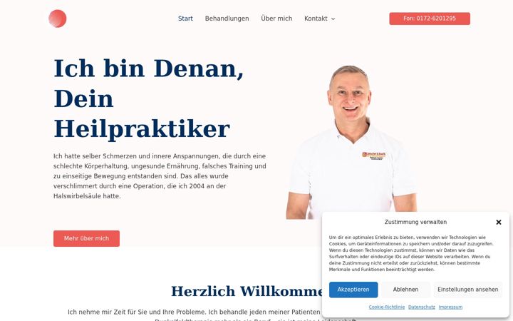 Screenshot of dunkelfeld-und-schmerztherapie.de