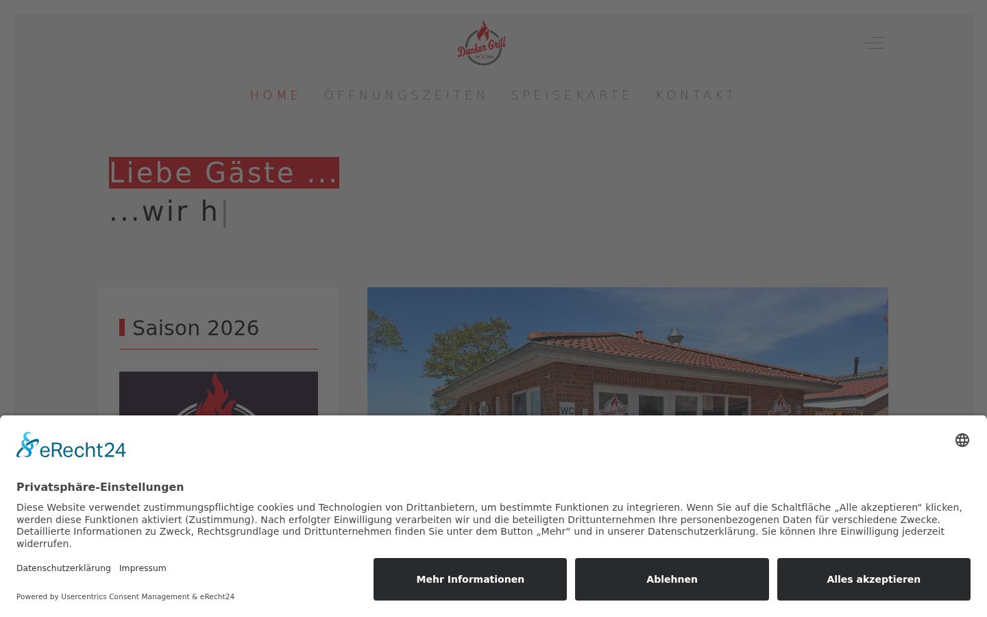 Capture d'écran de la bannière de consentement affichée avant toute interaction