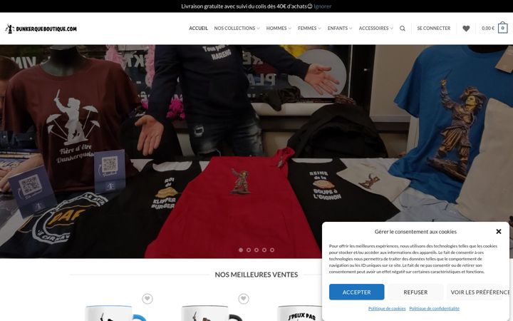 Screenshot of dunkerqueboutique.com