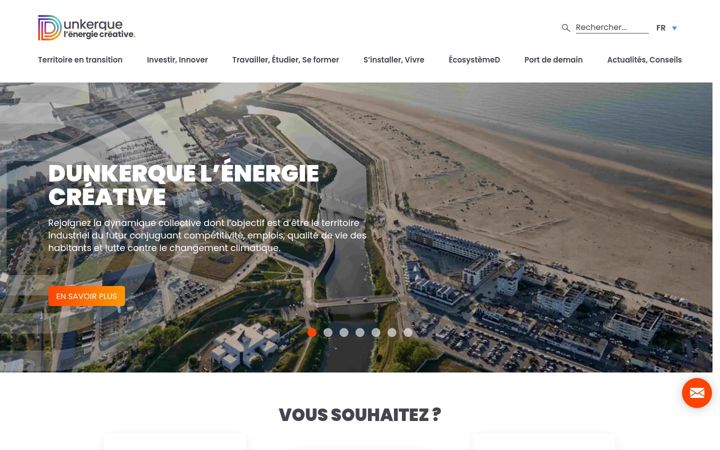 Screenshot of dunkerquelenergiecreative.fr