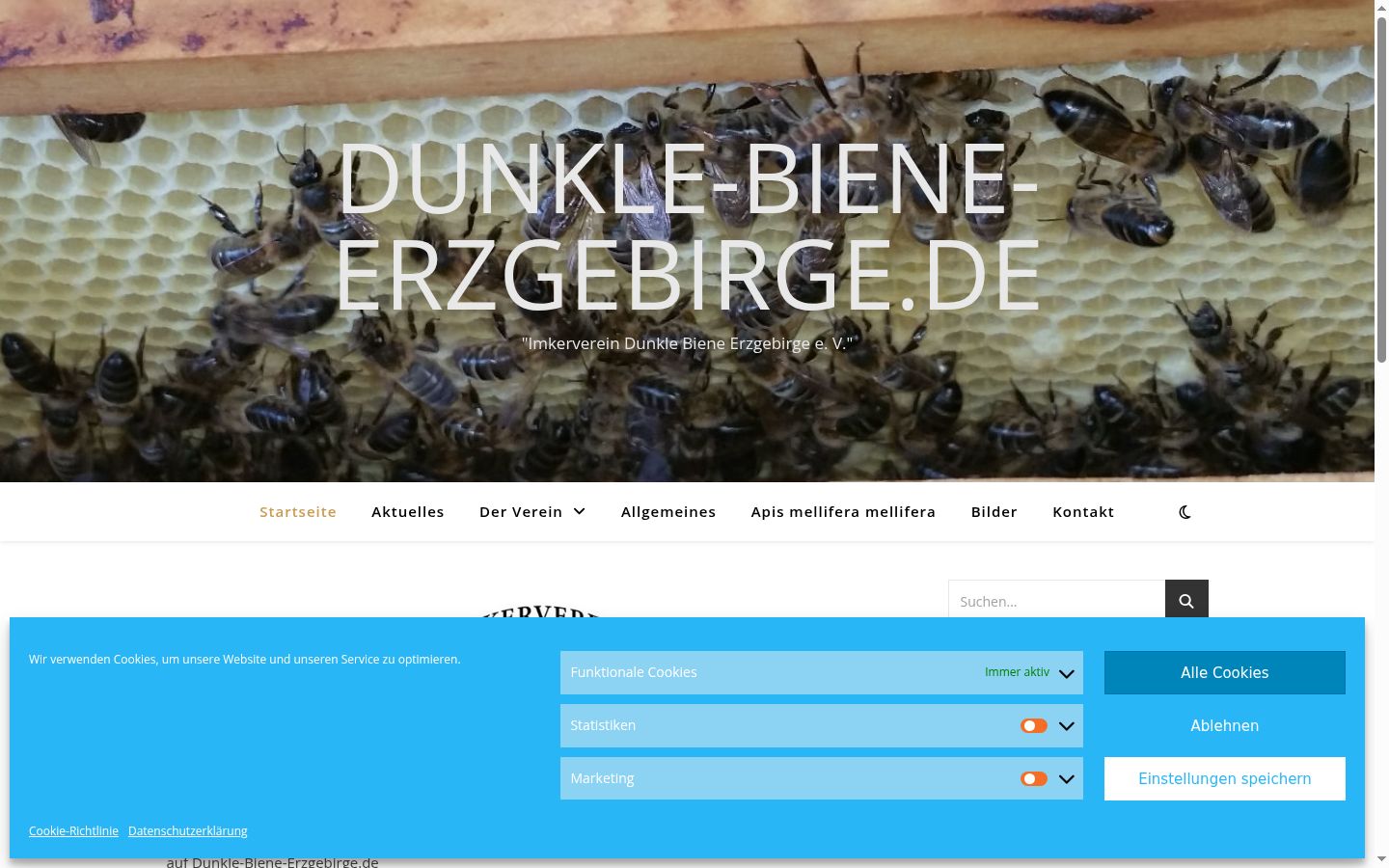 Screenshot tal-banner tal-kunsens muri qabel kwalunkwe interazzjoni