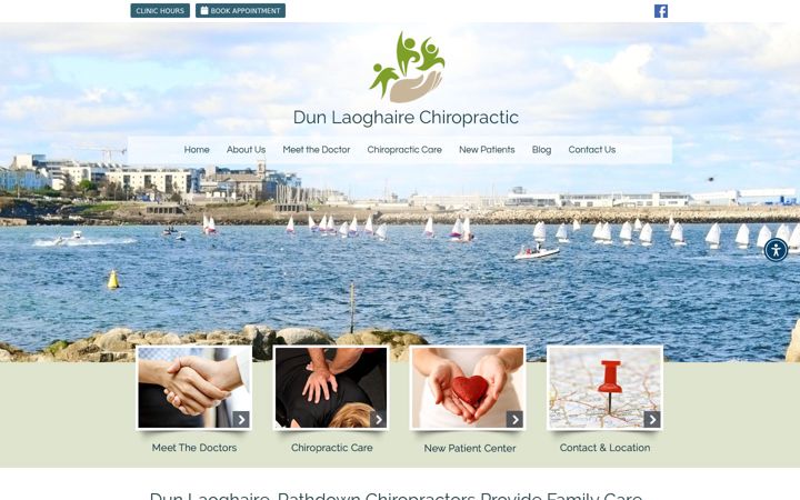 Screenshot ta' dunlaoghairechiropractic.ie