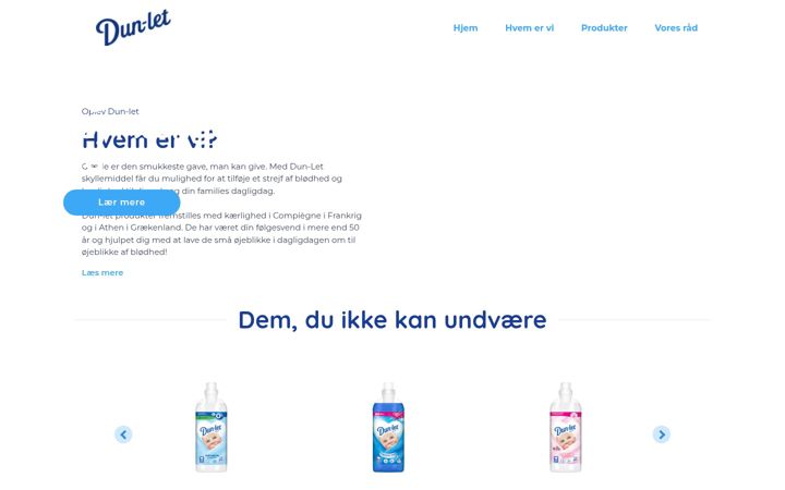 Skjámynd af dunlet.dk