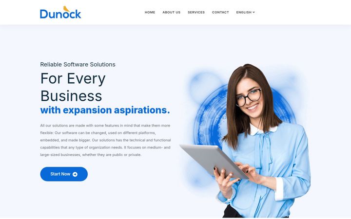 Screenshot of dunock.com