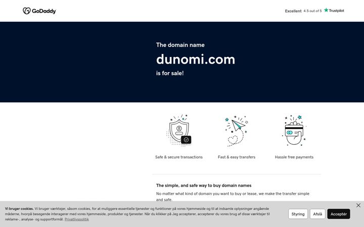 Screenshot of dunomi.com