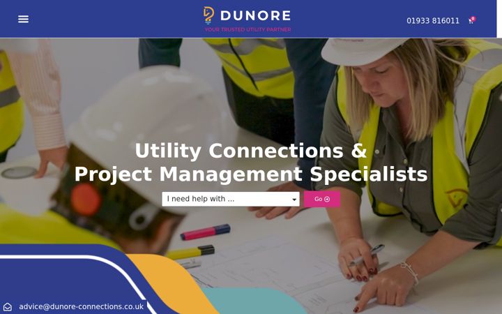 Skærmbillede af dunore-connections.co.uk