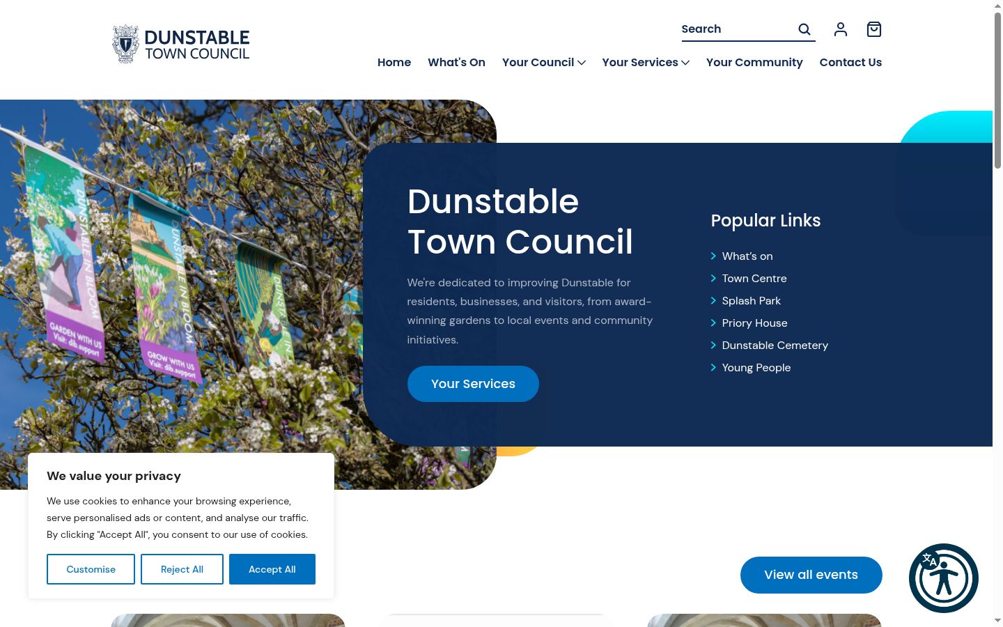 Screenshot tal-banner tal-kunsens muri qabel kwalunkwe interazzjoni