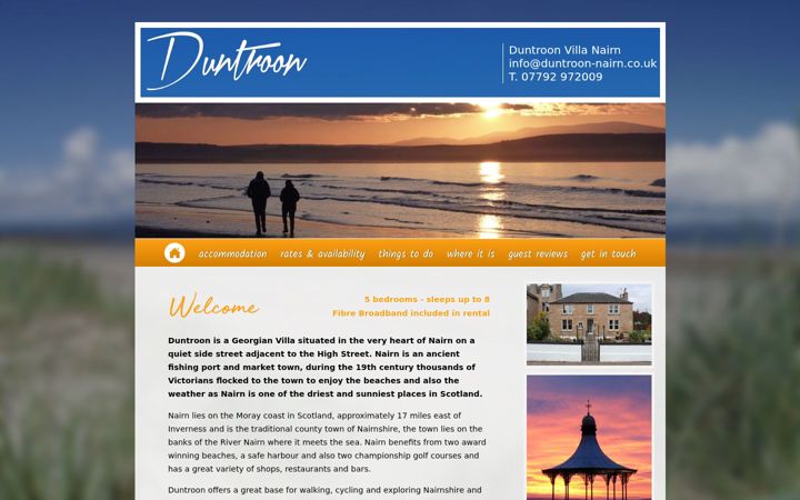 Screenshot von duntroon-nairn.co.uk
