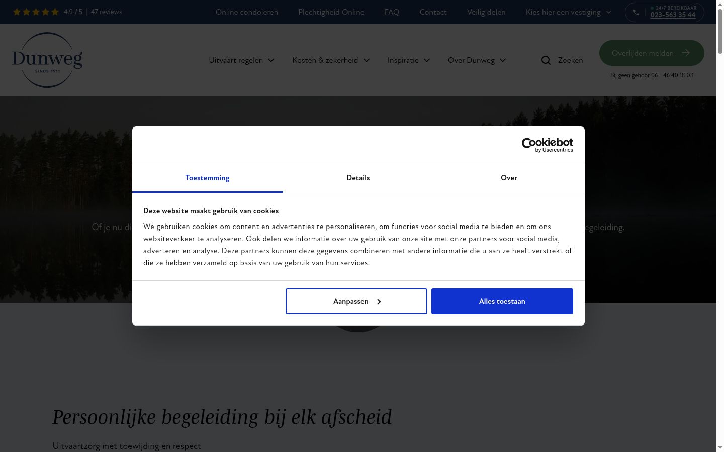 Sutikimo reklamjuostės, rodytos prieš bet kokią sąveiką, ekrano kopija