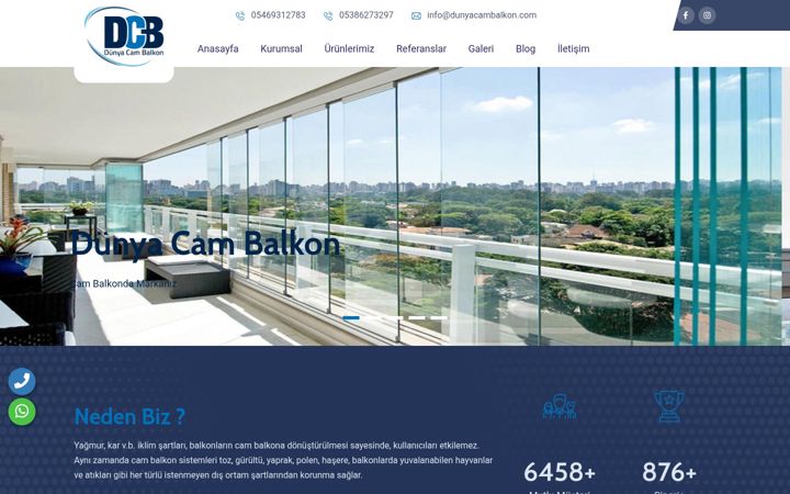 Screenshot of dunyacambalkon.com