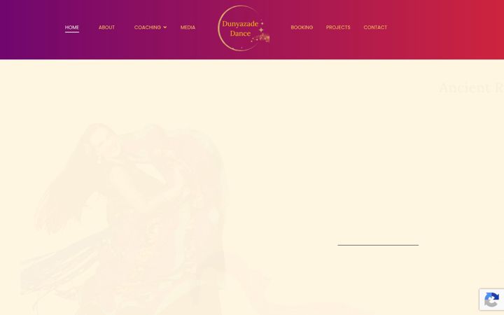 Screenshot of dunyazadedance.com