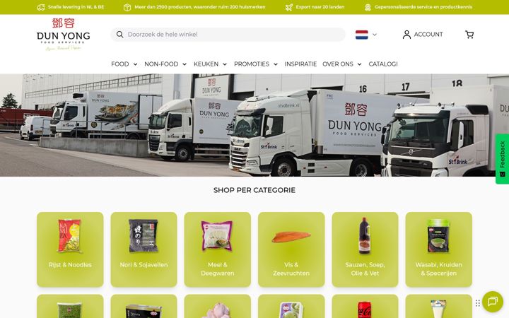 Screenshot of dunyongfoodservices.com