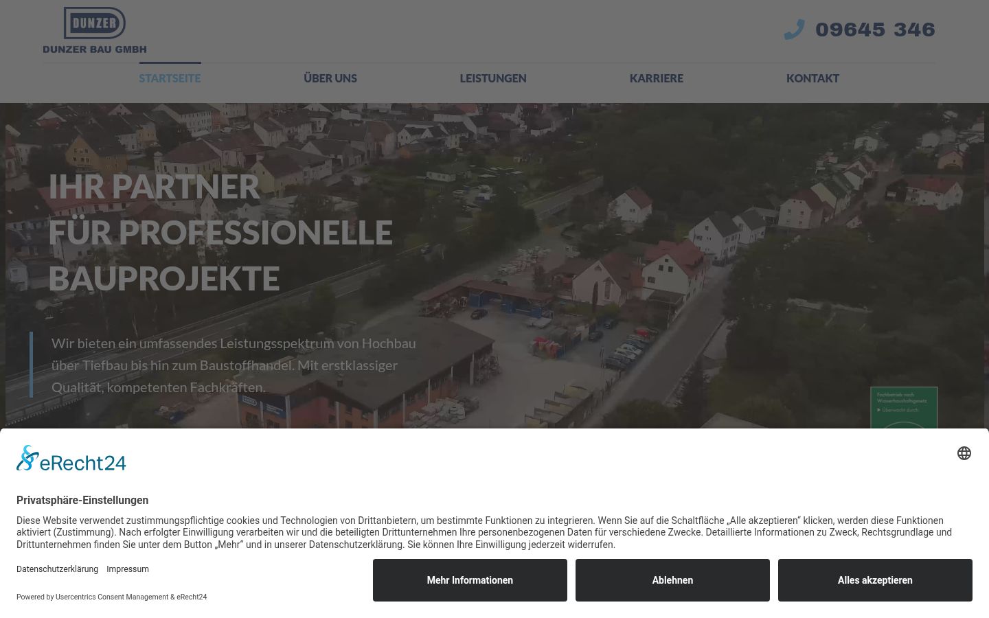 Screenshot tal-banner tal-kunsens muri qabel kwalunkwe interazzjoni