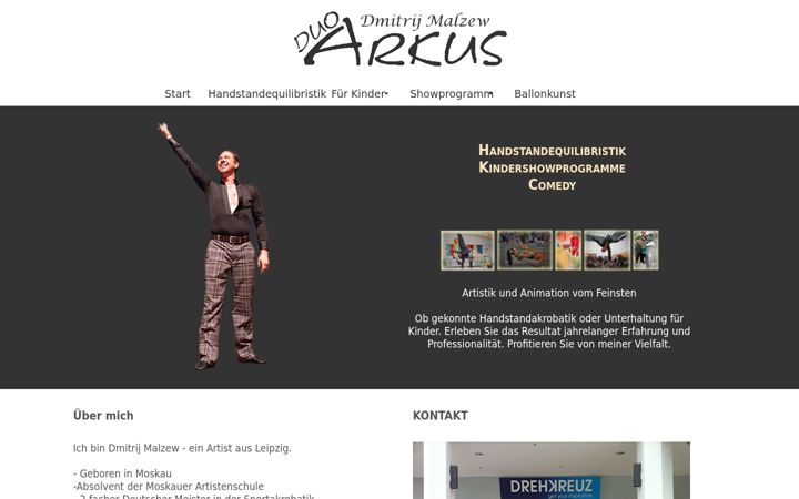 Snímek obrazovky duo-arkus.de