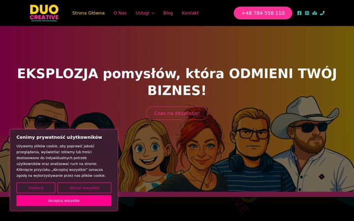 Captura de ecrã de duo-creative.pl