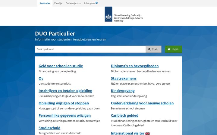 Snimka zaslona za duo.nl