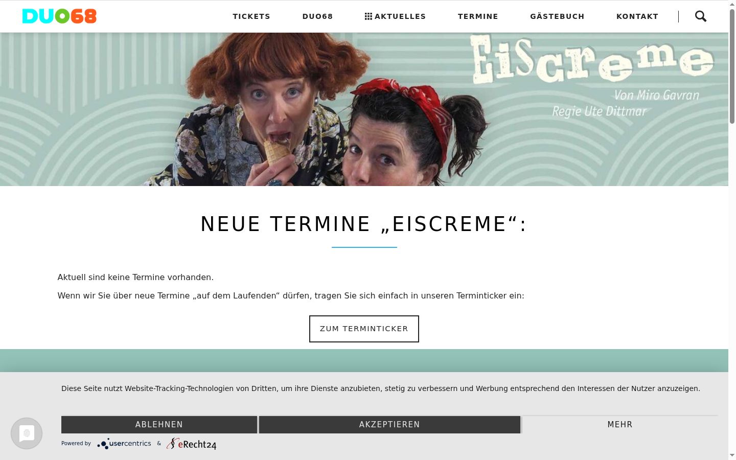 Screenshot tal-banner tal-kunsens muri qabel kwalunkwe interazzjoni