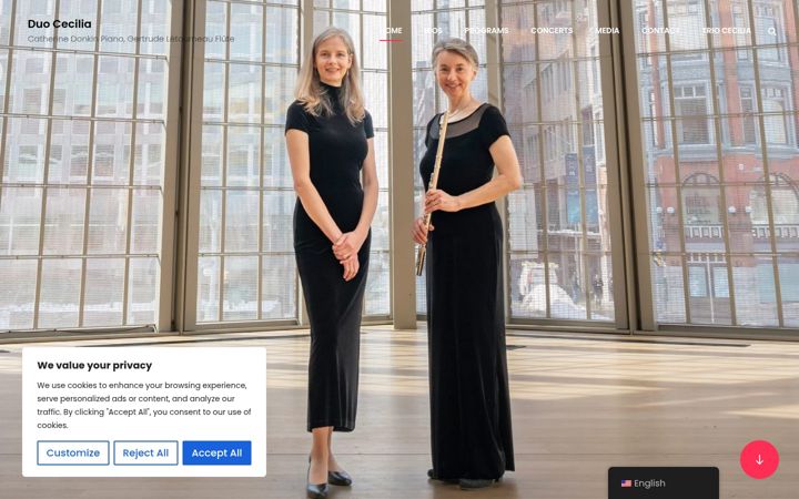 Screenshot of duocecilia.com