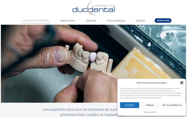 Skärmbild av duodental.fr